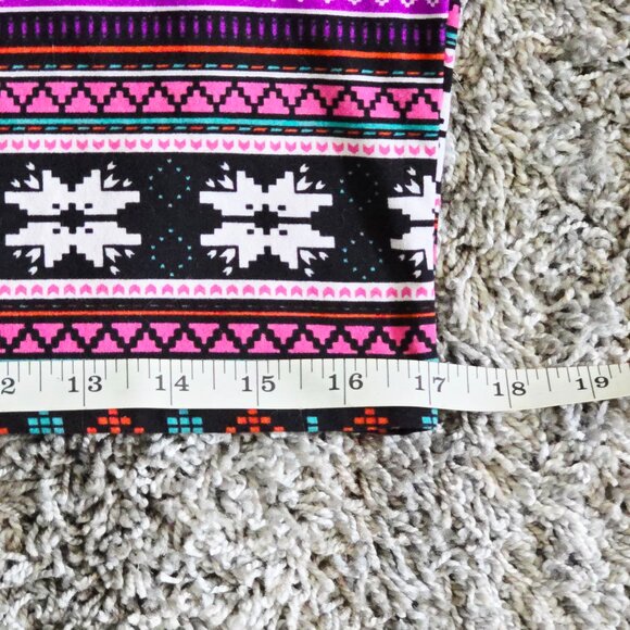 MD Bobbie Brooks Womens Midi Sheath T-Shirt Dress Size Nordic Print Soft Stretch - Picture 11 of 14